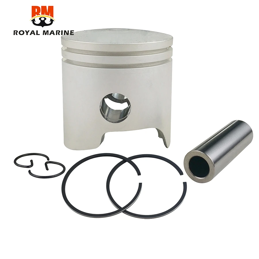 Piston Kit Std With Piston Ring For Yamaha 2T Outboard 9.9HP 15HP 682 684 63V 63W series D56mm Parsun 6E7-11631-00 682-1631-00
