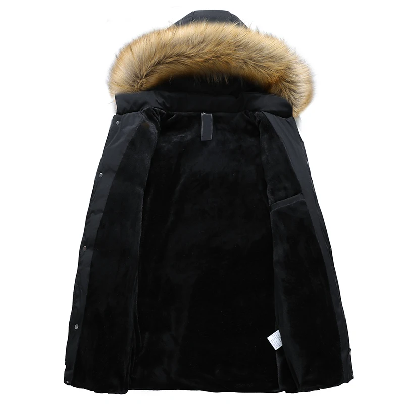 MANTLCONX, 7XL, 8XL, Длинные парки, мужская зимняя куртка с капюшоном, пальто, мужская верхняя одежда, зимняя мужская повседневная теплая парка, модная мужская куртка