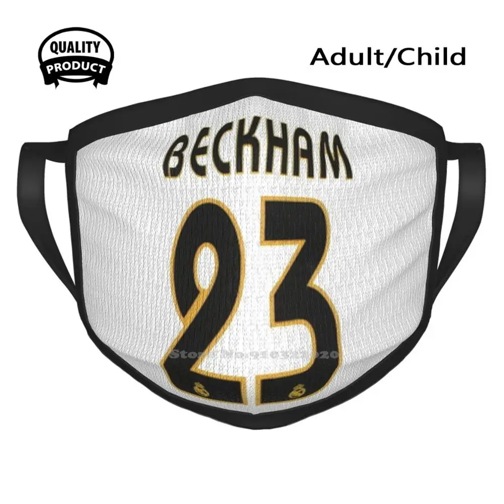 

David Beckham Dust-Proof Outdoor Warmer Mouth Mask David Beckham Eden Hazard Halamadrid Liga Red Devils England League Sergio