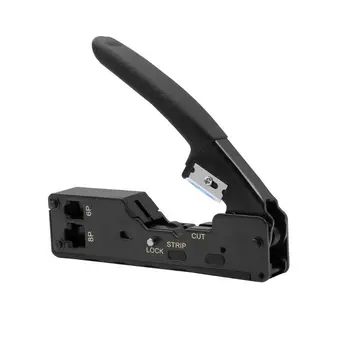 

Network Crimper Cable Stripping Plier Stripper 5/6/7 Types of Crystal Head