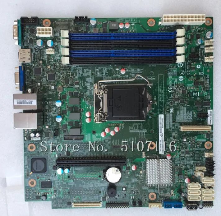 Настольная материнская плата для S1200V3RP поддерживает E3-1200V3 платы SATA3.0 перед отправкой