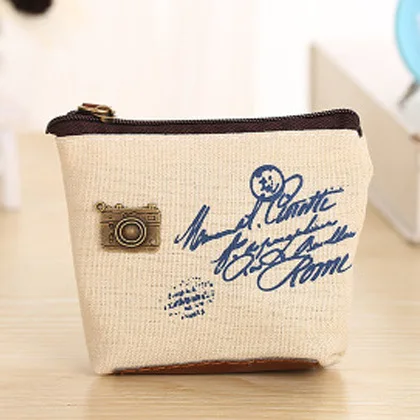 White camera 1 шт., винтажный мини кошелек для монет, женские Дешевые Ретро Классические ностальгические маленькие детские сумочки для денег, рождественский подарок - Цвет: White camera