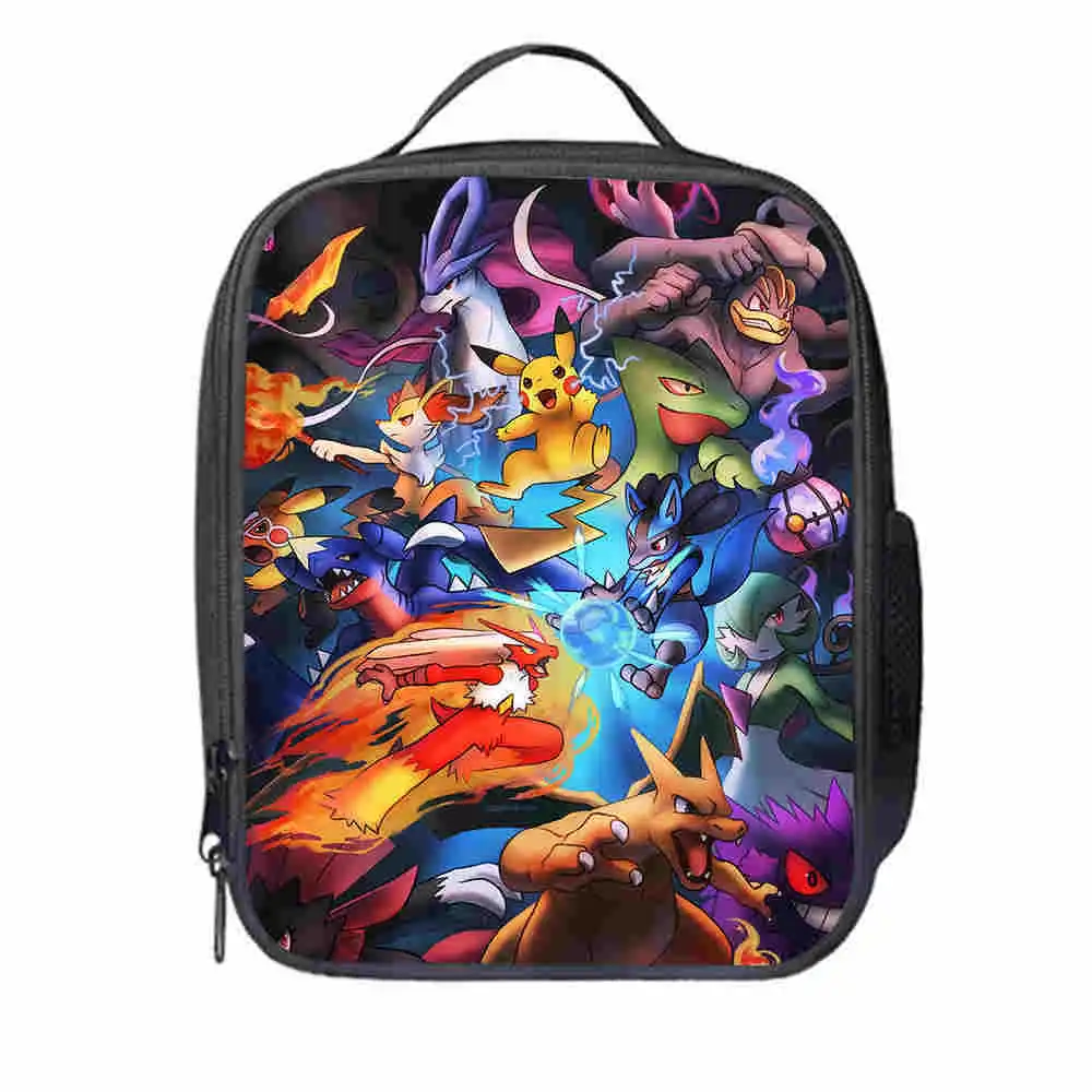 Милый Покемон Haunter Eevee сумка-холодильник для девочек с героями мультфильмов портативные термо-пищевые сумки для пикника для школьников дети мальчики сумка для обедов Tote