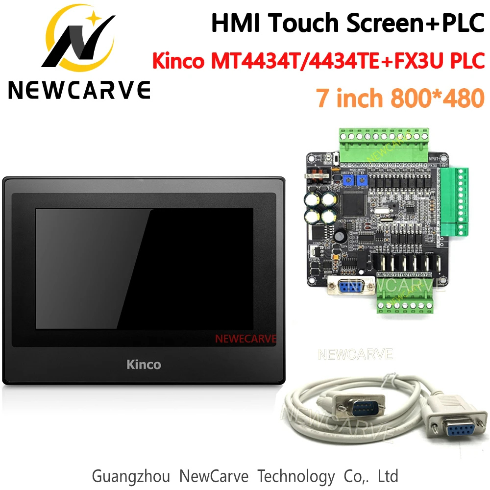 Kinco MT4434T MT4434TE HMI сенсорный экран с FX3U 14/24/32/48/56 MT MR PLC плата управления кабелем связи