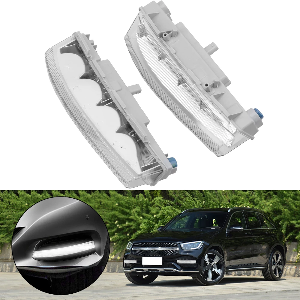 

Car Front LED DRL Daytime Running Lamp Fog Light For Mercedes Benz C-Class W204/S204 2007-2014 W212 2009-2014 R172 2012 2013