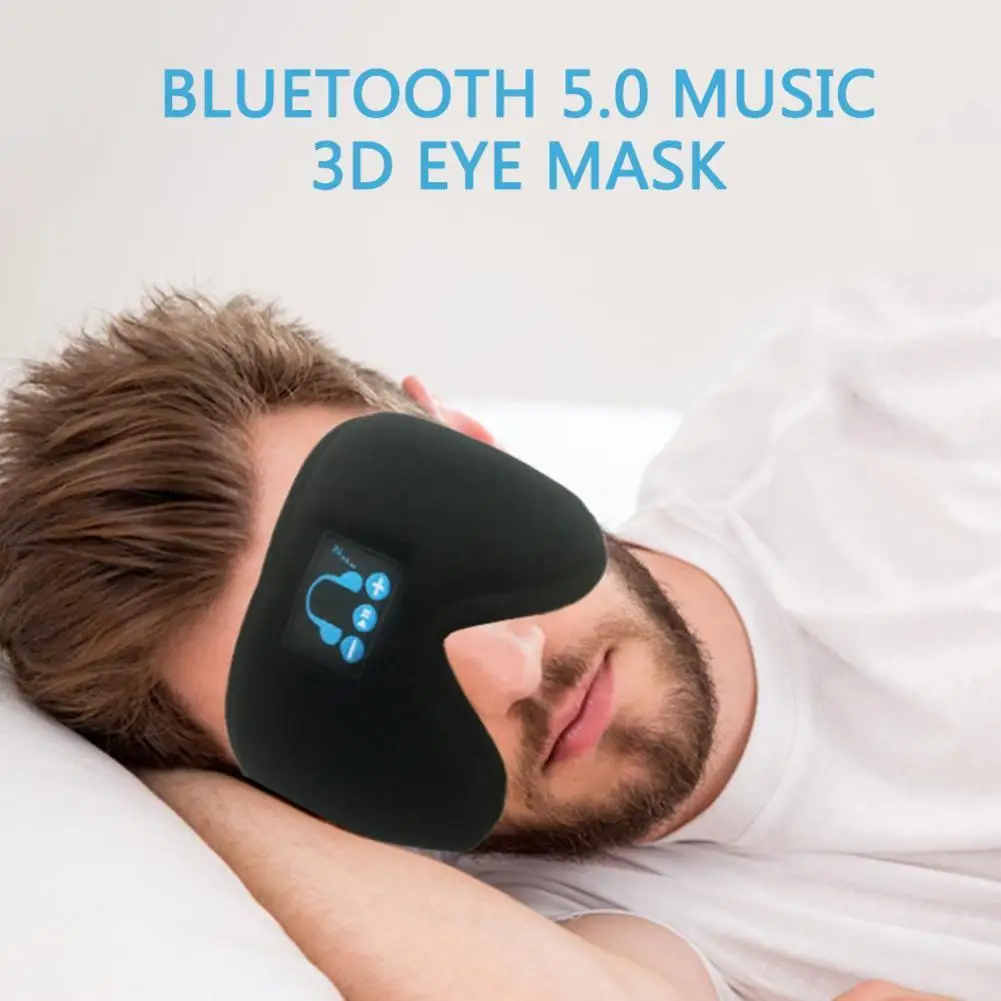 Bluetooth 5 0 3D беспроводные стерео наушники держатель телефона маска для глаз