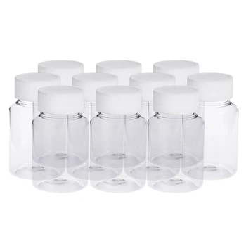 

Pill Bottles 40Pcs 80Ml PET Chemical Medicine Tablet Storage Holder Pill Dispenser with White Cap