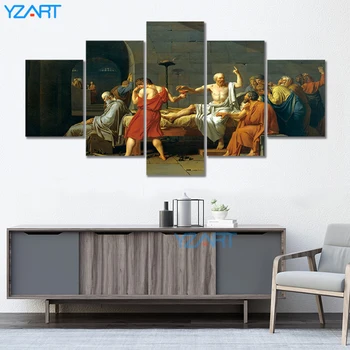 

Canvas Painting The Death of Socrates Famous Painting Posters and Prints on Canvas Wall Art Picture for Living Room Home Decor
