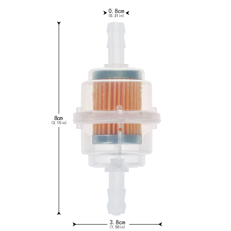 2 шт. Универсальный бензиновый встраиваемый топливный фильтр большая автомобильная часть подходит для 6 мм труб аксессуар для автомобиля запасные части автомобиля