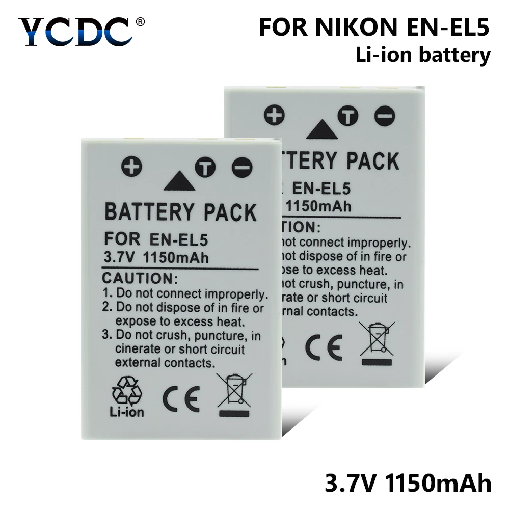 EN EL5 Батарея для Nikon Coolpix 3700 4200 5200 5900 7900 P3 P4 P80 P90 P5100 P6000 P100 P500 P510 P520 P530 S10|Цифровые