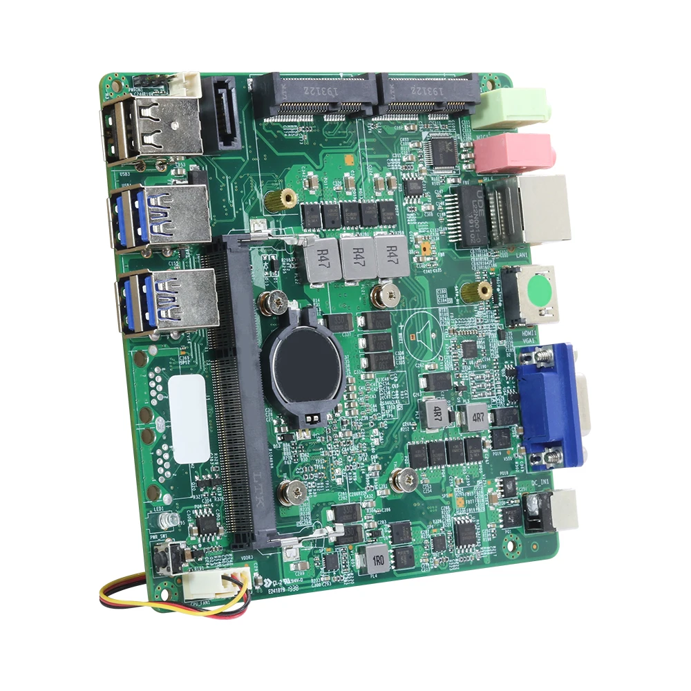12x12 см мини ПК Материнская плата Intel Core i3-4010U DDR3L mSATA SATA 6* USB VGA HDMI Mini PCIE WiFi Bluetooth Gigabit LAN DC12V 5A