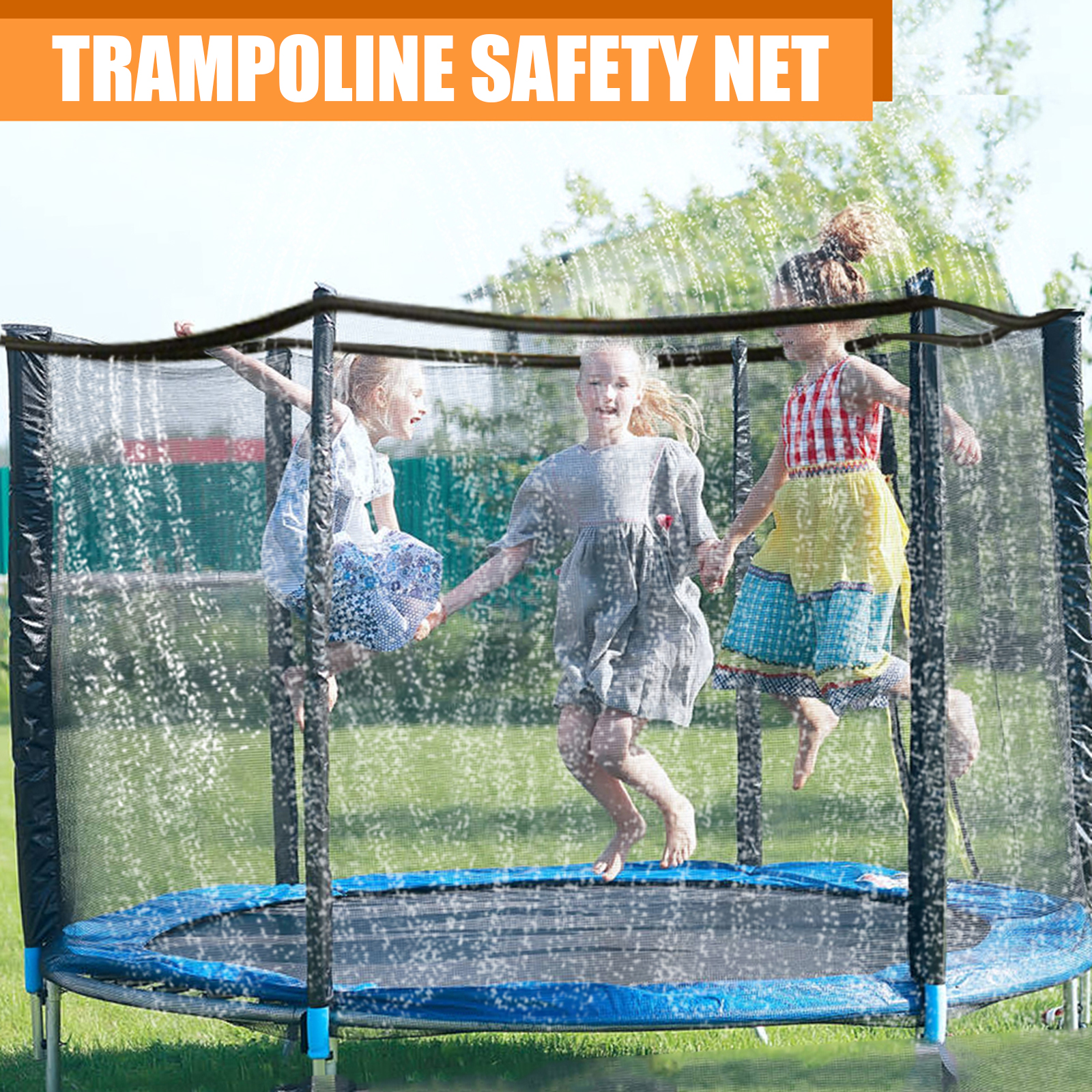 Outdoor Trampoline Beschermende Netto Duurzaam Nylon Trampoline Veiligheid Bescherming Hek Kinderen Letsel Preventie Trampoline Netto Outdoor Trampoline Beschermende Netto Duurzaam Nylon Trampoline Veiligheid Bescherming Hek Kinderen Letsel Preventie Trampoline Netto