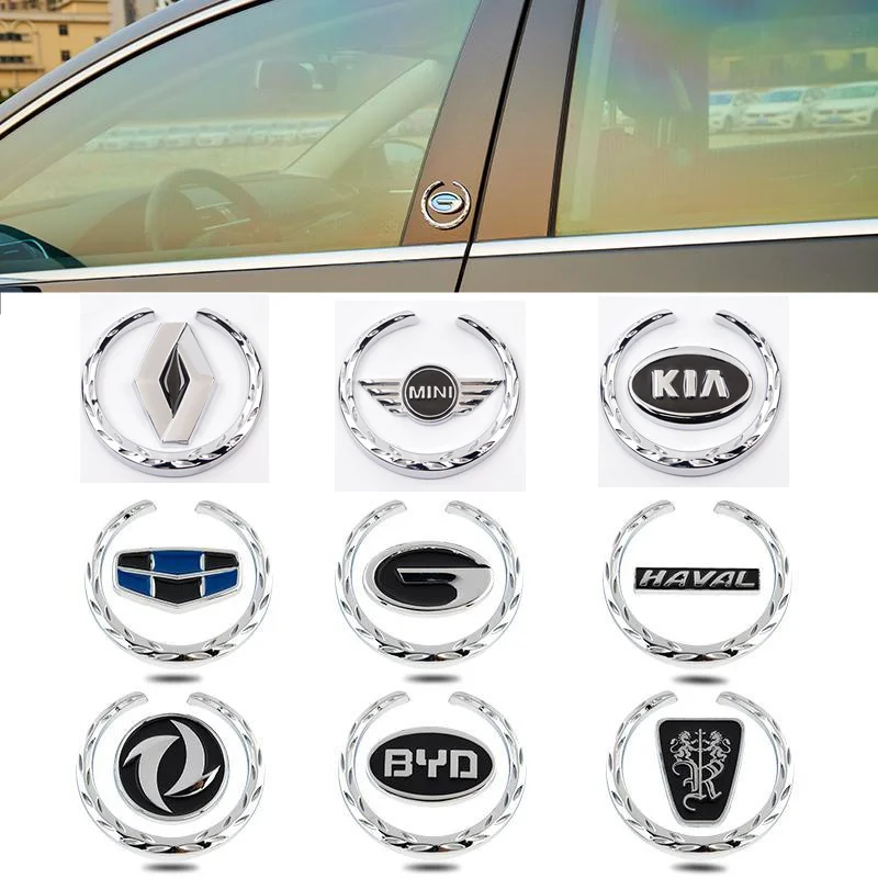 Металлическая Эмблема для машины стикеры Kia мини Renault 32 вида металлический брелок
