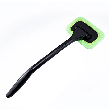 

New Auto Window Cleaner Windshield Windscreen Microfiber Car Wash Brush Dust Long Handle Car Cleaning Tool Car Care Glass Towel
