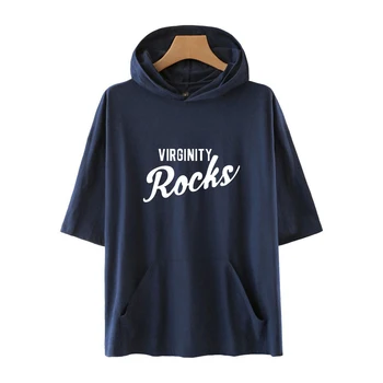 Virginity Rocks Clothes Fashion Hooded T-shirts 1