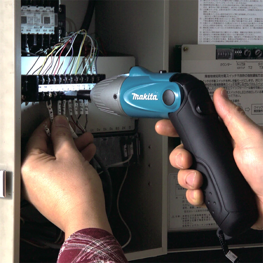 Japan 6723DW Rechargeable Screwdriver Household Foldable Right Angle & Rod Type Switch 220rpm 4.5N.m Cordless Electric Screw Driver(4)