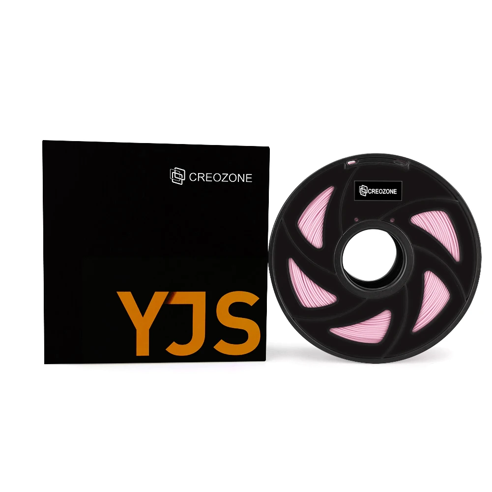 CREOZONE Silk PLA нить для 3D-принтера 1,75 мм 1 кг катушка для 3d-печати пластика, включая образец шелка и мрамора нити розового цвета