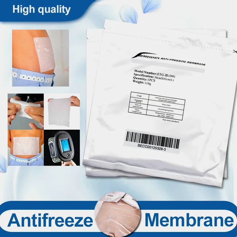 US $131.23 50Pcs AntiFreeze Membrane 3442Cm 3232Cm 1212Cm Antifreezing Membrane Antifreezing Membrane Pad For Fat Freezing Ce