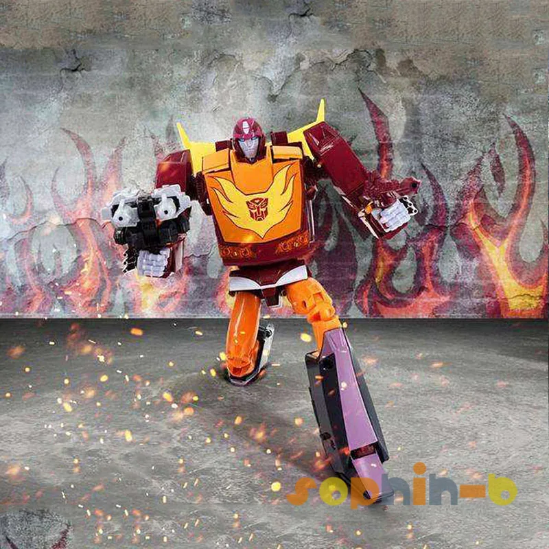 Трансформированная фигурка Rodimus Prime Masterpiece MP40 Hod Rod Car KO Version