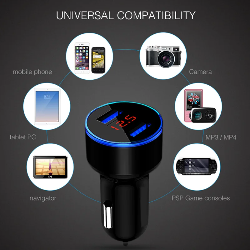 USB Fast Charger 3A Car Charger For Xiaomi 11 10T POCO X3 M3 Redmi 9 iPhone 12 11 Pro 7 8 Plus Mobile Phone