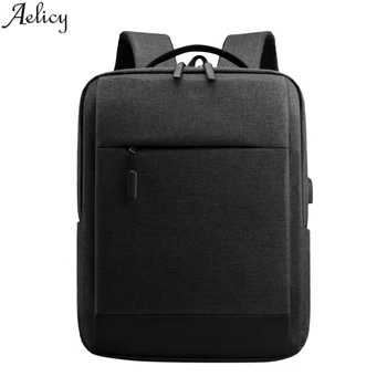

Aelicy 2020 large capacity backpack men's and women's schoolbag waterproof USB charging backpack travel bag computer bag