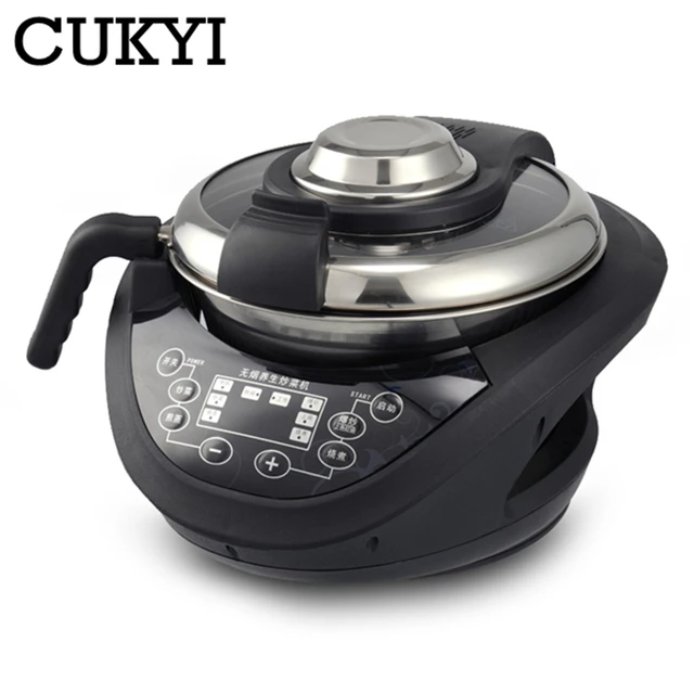 Automatic Cooking Machine 2.2L Large Capacity Lazy Cook Cooking Machine  Intelligent Smokeless Robot Home Cookings Machine