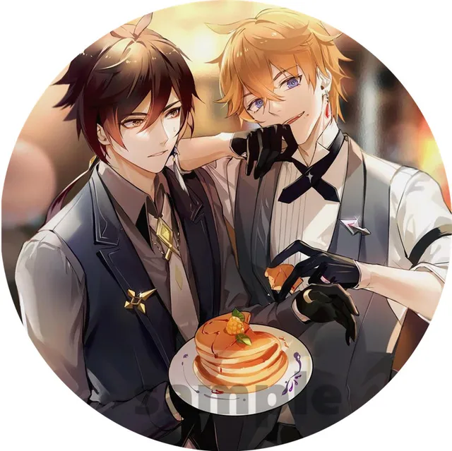 Free Shipping 58mm Online Game Genshin Impact Brooch Pin Cosplay Badge Accessories For Clothes Backpack Decoration gift 18