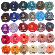 Стиль детские заколки высокое качество тычинки запеченные край цветок детская заколка для волос для девочек, заколка в 30-Цвет