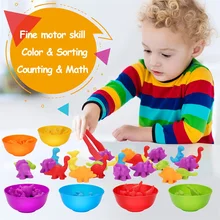 Jeu de tri des couleurs pour enfant, jouet Montessori pour apprendre à compter, à moteur fin, éducatif, pour bébé de 2 à 4 ans