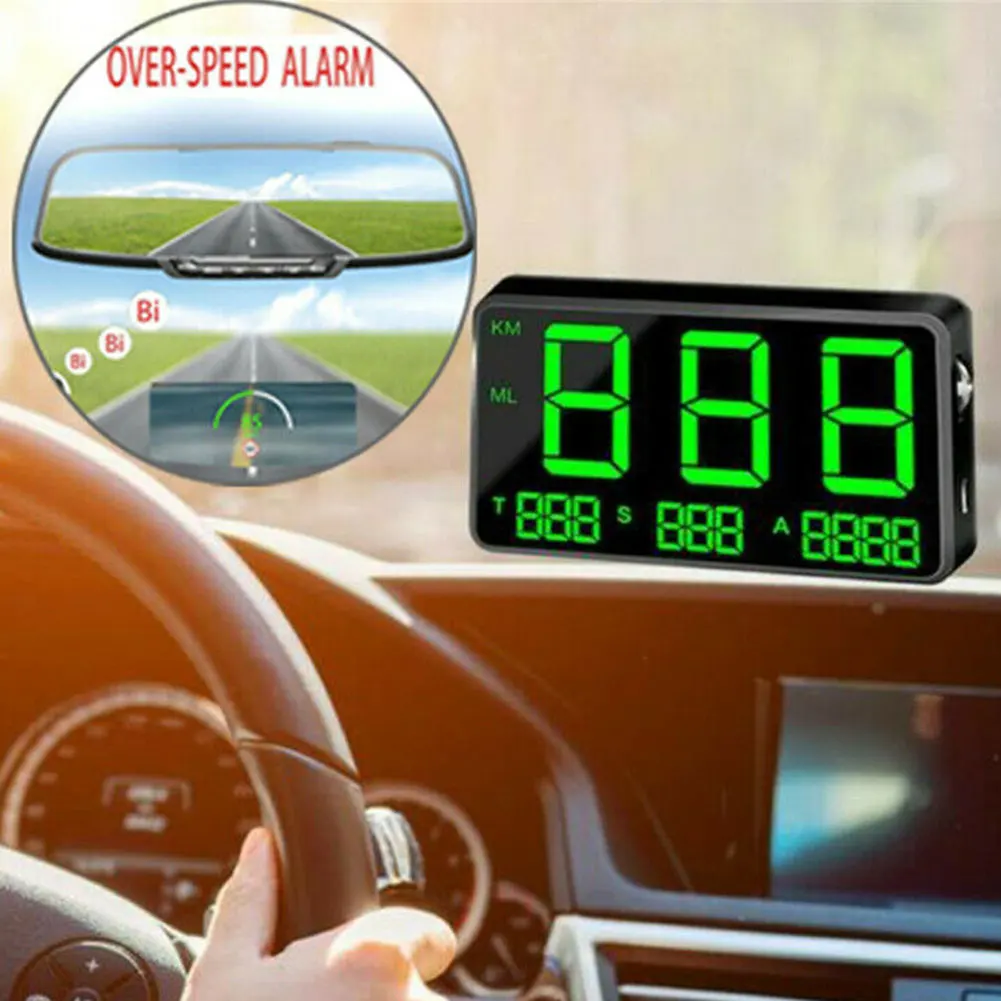  Digitale Große Bildschirm Elektronik Lkw Display GPS Tacho System Überdrehzahl Warnung HUD Universa