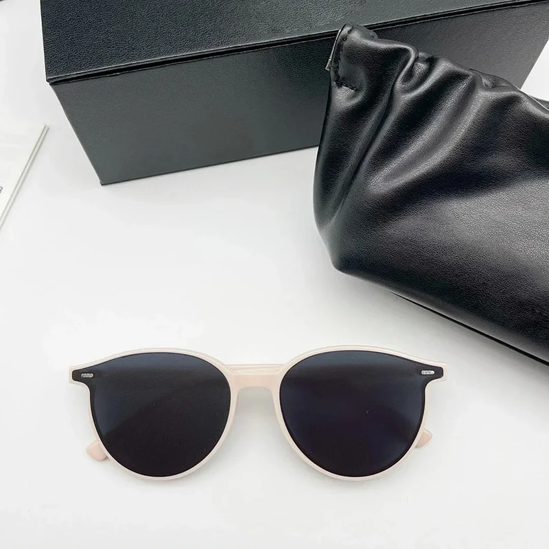 2021 New High Quality SLO Sunglasses Korea Brand GENTLE Sunglasses Women Men Round For small face Sunglasses With Original Case