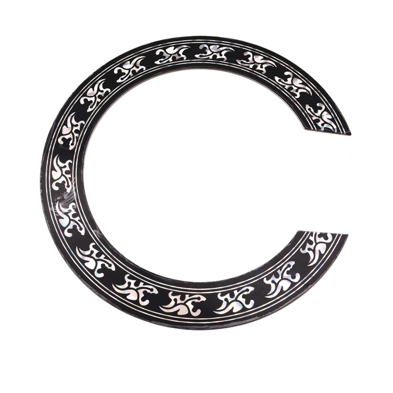 2 шт Soundhole Rosette наклейка хром узор для акустической классической гитары Части