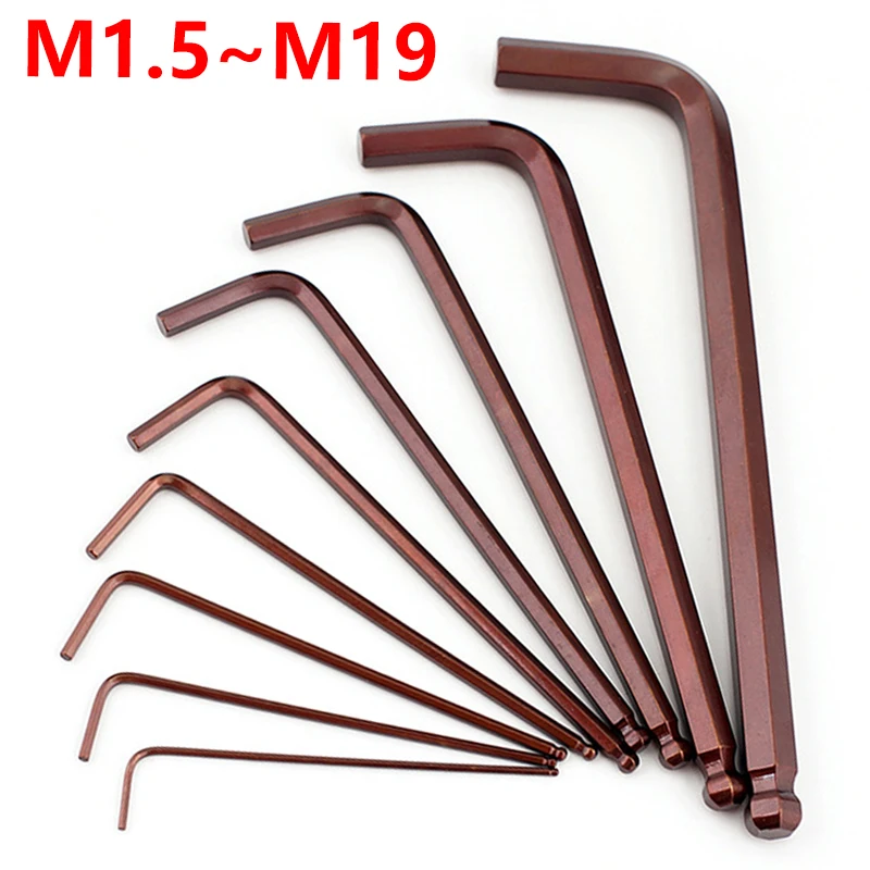 Lshaped Allen Key S2 Alloy Steel 1.5mm 2mm 2.5mm 3mm 4mm 5mm 6mm 8mm