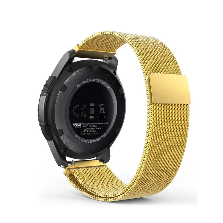 Watch Bands Straps For Samsung Galaxy Active / 42mm / gear S3 / amazfit Loop Milanese Strap Stainless Steel Quick Release Gear
