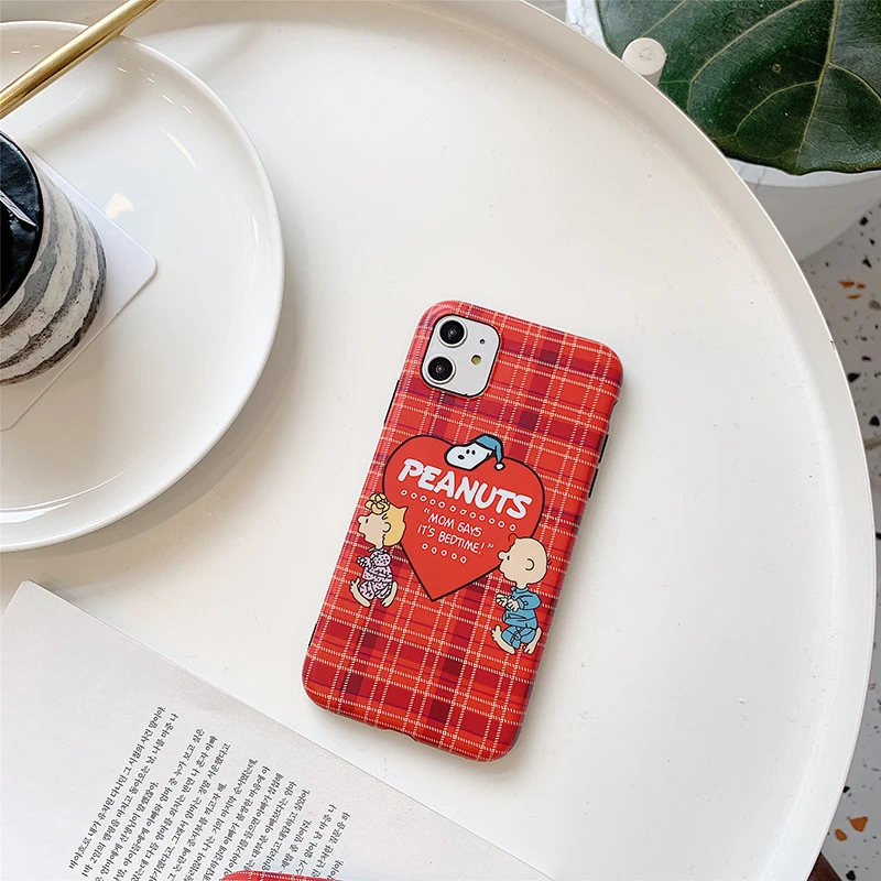 Чехлы для телефонов для iphone 11Pro XS Max X XR Red love Cute Charlie Lucy, мягкий чехол для iphone 7 8 Plus, чехлы для задней панели