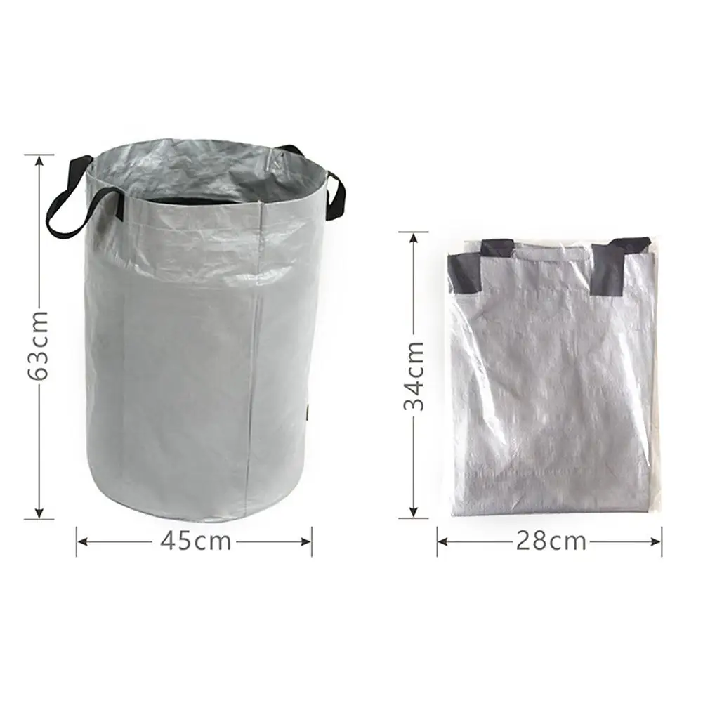 Garden Waste Bag Reusable Leaves Bag Bin Refuse Rubbish Sack Bag for Yard Park Garden