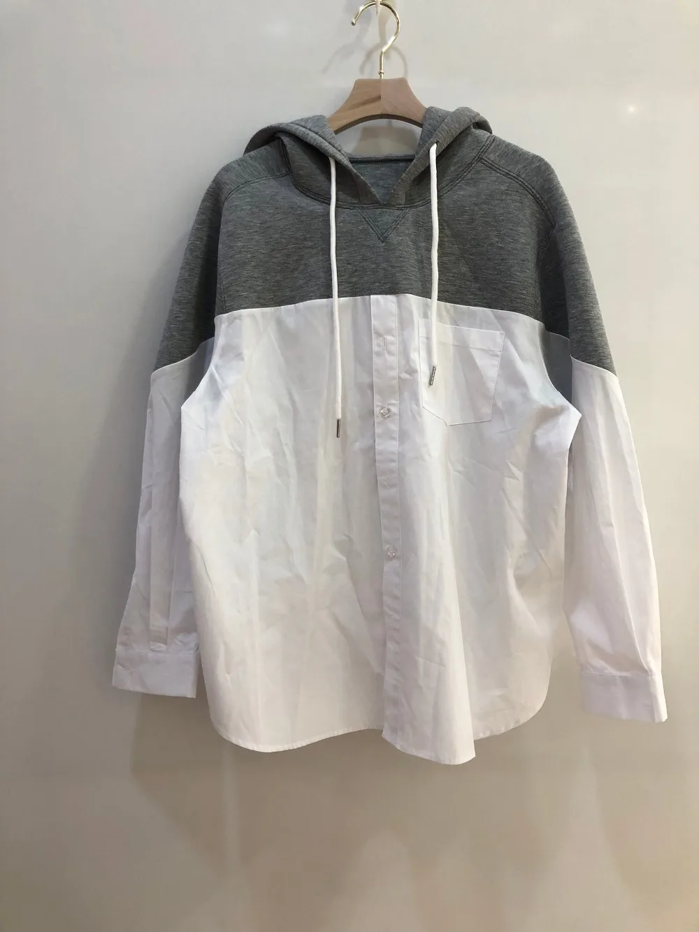 2019FW новые женские космические хлопковые Лоскутные Полосатые толстовки женские модные пальто с капюшоном Топы 2 цвета пачка