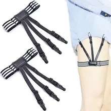Men Anti-wrinkle Keep Shirts Remains Belt Clips Hidden Leg Thigh Garters Suspend