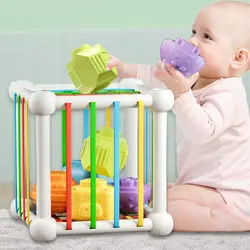 Blocs à empiler Montessori pour bébés de 0 à 12 mois, jeux à empiler, apprentissage des maths, jouet éducatif, gobelet de dentition pour nourrissons 