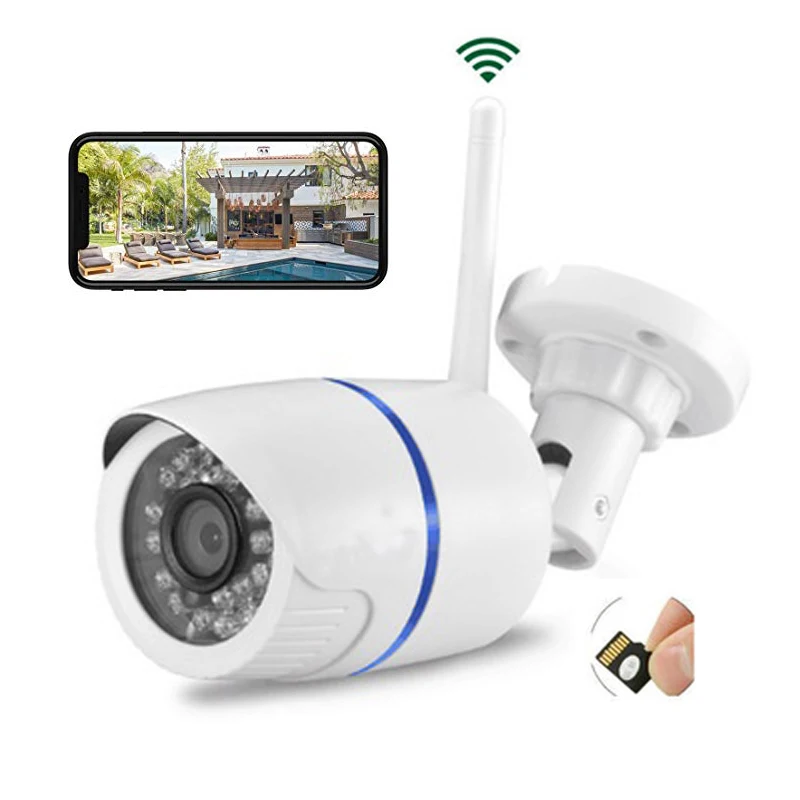 Wdskivi HD 1080P Водонепроницаемая наружная IP камера P2P беспроводная Wi Fi безопасности