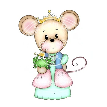 

Frog Prince and Mouse Princess Metal Cutting Dies Lovely Animals Doll Stencil for DIY Scrapbooking Craft Cards Decoration 2020