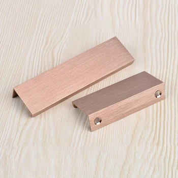 JD Simple European Kitchen Buckle Hand Cabinet Drawer Handle Wardrobe Door Handle Modern Furniture Hardware