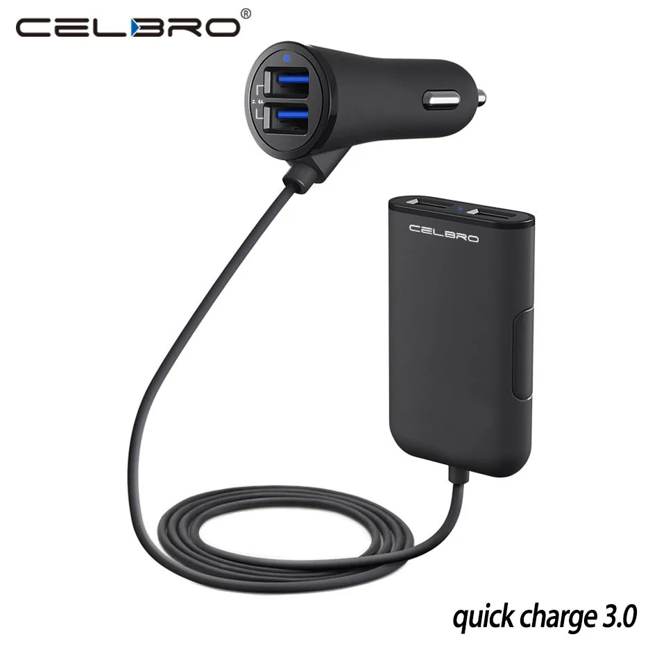 4-USB-Port-Car-Charger-Quick-Charge-3-0-Car-Charger-Fast-Charging-Back-Seat-Rear