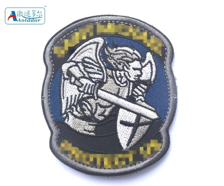 Blue Приграничная, поставка, Archangel, защита Святого Майкла, американский тактический боевой патч, застежка-липучка, эмблема на плечо, тканевая палка - Цвет: Blue