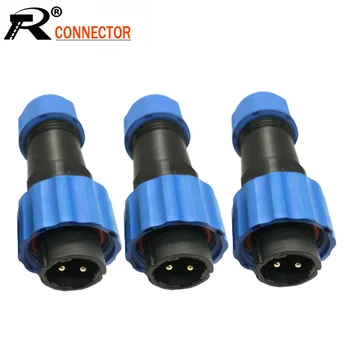 

100pcs/lot IP68 Waterproof SD13 Aviation Male Plug 1/2/3/4/5/6/7/9 Pins IP68 SP13 M13 13MM Aviation Plug Wire Connector