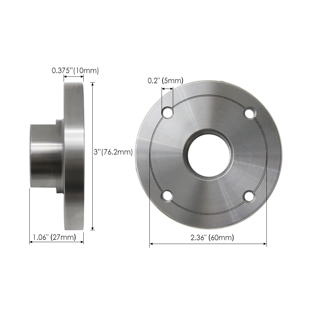 Torno de Madeira Polegadas Flange Faceta Chuck M33 x 3.5 Rosca Face Placa Carpintaria Transformando Ferramentas Acessórios 3 - Image 2
