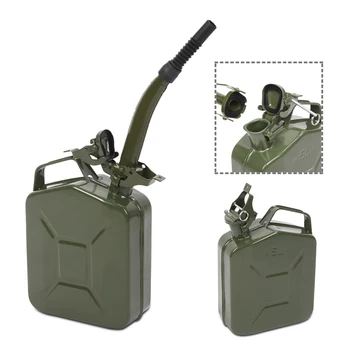 

5L 0.6mm Portable Oil Barrel American Oil Barrel Army Green With Inverted Oil Pipe Army Green