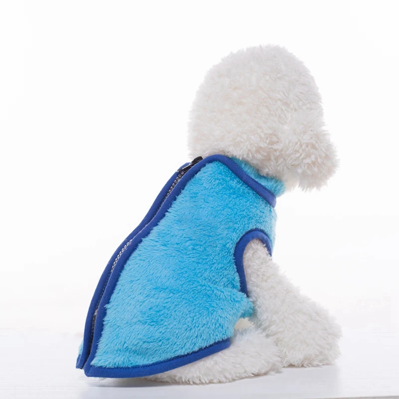 Мягкая жилетка для собак, куртка, Осень-зима, теплая двухсторонняя бархатная одежда для собак пальто для маленьких, средних и больших собак, одежда для чихуахуа