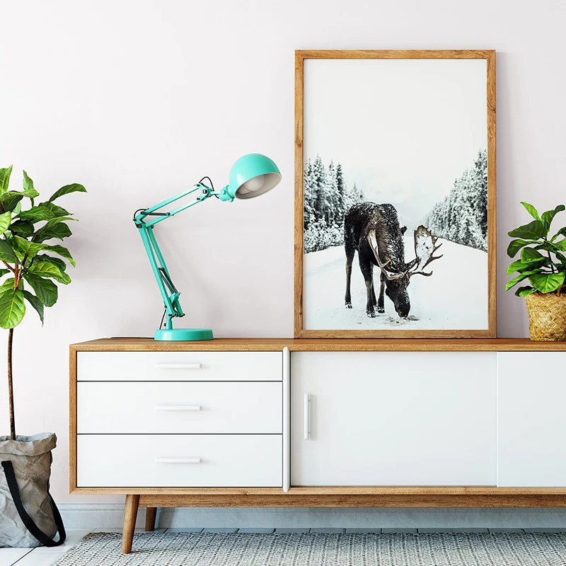 Moose-Posters-and-Forest-Christmas-Mood-Prints-Wall-Art-Snow-Trees-Canvas-Painting-Winter-Landscape-Pictures (1)