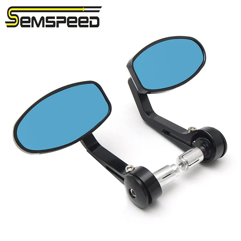 Specchietti Laterali Moto Specchietto Retrovisore Bar Per Triumph Speed Triple Ducati Monster 696 Scrambler Kawasaki Gtr1400 Yamaha Xsr900 Mt07